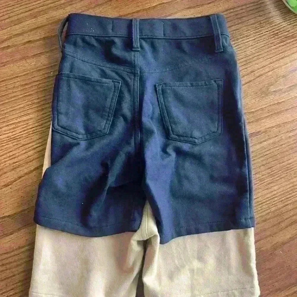 Lot of Old Navy Small School Uniform Pull on Bermuda Shorts Navy Blue and Khaki - Picture 2 of 3